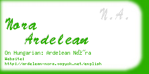 nora ardelean business card